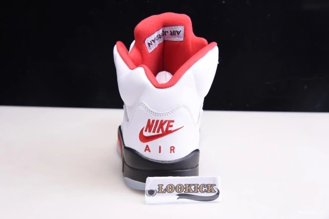 One Kick Red Retro Silver Fire (2020) Air Jordan 5 Tongue DA1911-102 0811